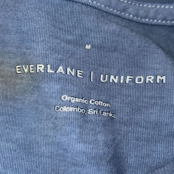 EVERLANE UNIFORM Navy Blue Organic Cotton Shirt-M - Picture 8 of 10